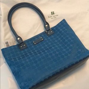 Kate Spade tote purse Teal stored in dust bag
